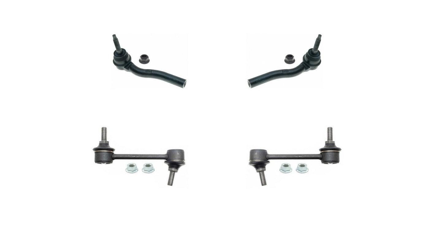 Fits 03-07 CTS (2) Outer Tie Rod (2) Front Sway Stabilizer Bar Links 4Pc KIT