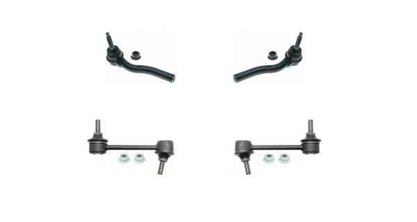Se adapta a 03-07 CTS (2) barra de acoplamiento exterior (2) eslabones de barra estabilizadora delantera KIT de 4 piezas