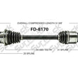 FD8170 New Rear Drivers Side CV Drive Axle Call Check Info