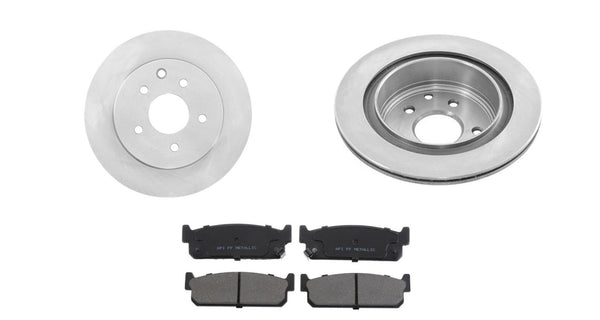 Los rotores y pastillas de freno trasero se adaptan a Infiniti Q45 2002-2006.