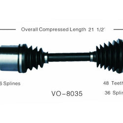 New CV Drive Axle Shaft Fits Volvo S60,V70 W/ Turbo M/T 2001-08 Front D
