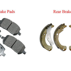 Front Ceramic Brake Pads Brake shoes Fits Saturn ION 03-07 05-08 Cobalt 4 Lug