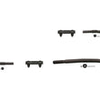 3 Tie Rods ES800465 ES800484 483 / Fits 08-10 F250 F350 Super Duty 2 Wheel Drive