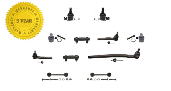 Front Links Tie Rods Ball Joints For 08-10 F250 F350 Super Duty Rear Wheel Drive
