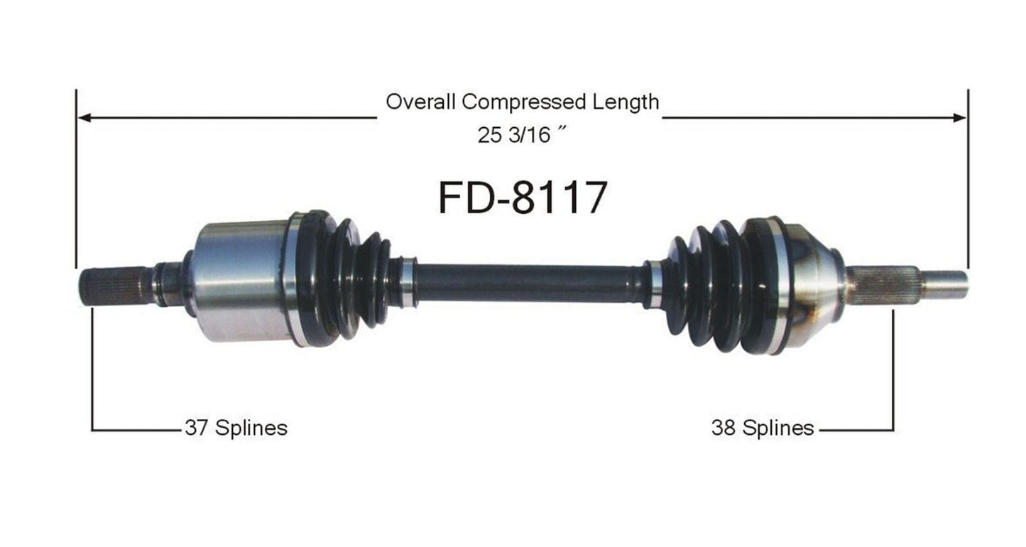 for 05-07 CV Axle Shaft D/S Five Hundred Montego Freestyle 05-07