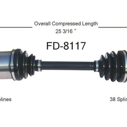 for 05-07 CV Axle Shaft D/S Five Hundred Montego Freestyle 05-07