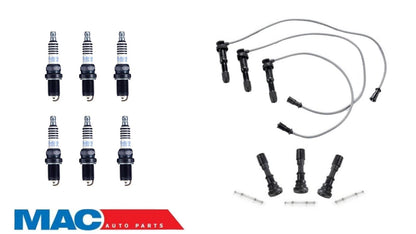 Compatible con cables de bujía Kia Sedona 02-05, botas de bujía en bobina, bujías