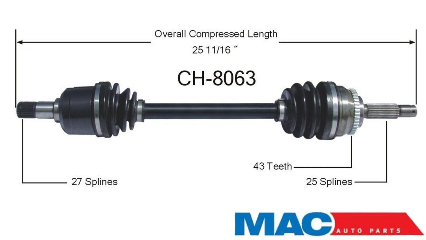 CH-8063 CV Drive Axle Shaft  Premium Quality