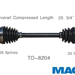2006-2013 Toyota Yaris Driver Side Left Complete CV Drive Axle Shaft New