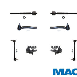 Se adapta a 04-09 Sienna Ball Joint Tie Rods Sway Bar Links KIT de 8 piezas