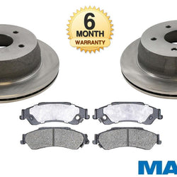 Rear Brake Rotor & Ceramic Rear Pads Fits GM SUV & S10 Rear Wheel Drive Disc