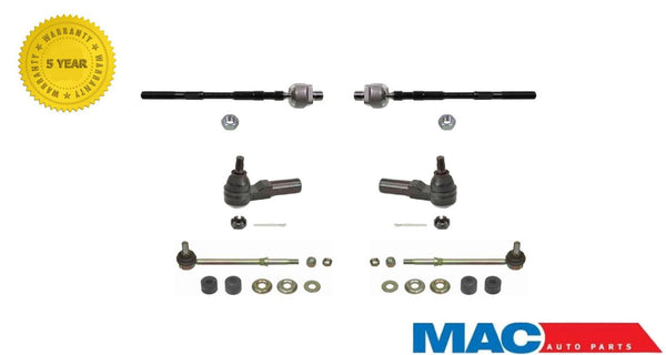 6 Pcs Chassis Kit Inner & Outer Tie Rods and Sway Bar links Fits G20 99-01