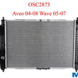 Radiador de refrigeración OSC 2873 compatible con Aveo Wave con CA