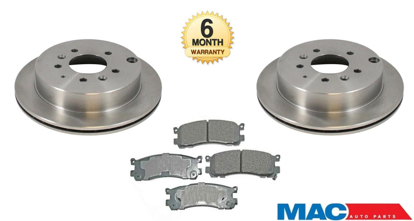 Fits 93-98 MPV Van 92-95 929 (2) Rear Brake Rotors & Pads NEW!!!