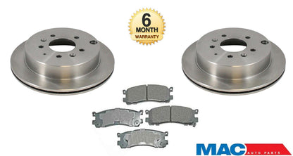 Fits 93-98 MPV Van 92-95 929 (2) Rear Brake Rotors & Pads NEW!!!