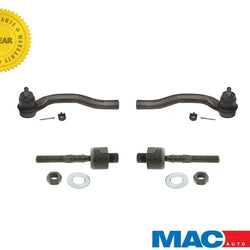 Fits Accord (4) Pc Inner & Outer Tie Rod Set REF# EV80208 ES80288 ES80287