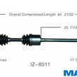 New CV Drive Axle Shaft Fits Isuzu Vehicross 99-01 Front Driver Side