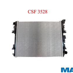 Radiador CSF 3528 - Núcleo de aluminio del tanque de plástico de 1 fila para Dodge Ram Ck a continuación 