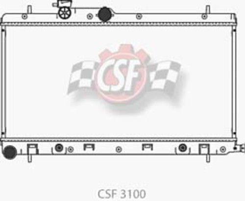 Radiador CSF 3100 - 1 fila Tanque de plástico Núcleo de aluminio Legecy Outback Baja 