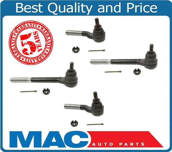 S10 Blazer Bravada Sonoma 4X4 4 Tie Rod Rods 1998 to 2004 2 Inners + 2 Outers