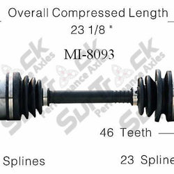 SurTrack MI-8093 CV Axle Shaft - New, Front Left 98-99 Neon Drivers Side