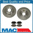 Rear Brake Rotors & Ceramic Brake Pads For 2012-2018 Fiat 500 TURBO