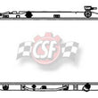 Radiador CSF 3312 - Núcleo de aluminio del tanque de plástico de 1 fila para Camry 07-11 2.4L 