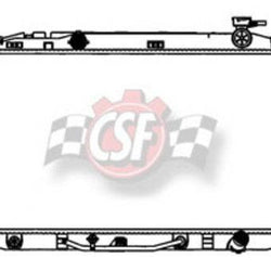 Radiador CSF 3312 - Núcleo de aluminio del tanque de plástico de 1 fila para Camry 07-11 2.4L 