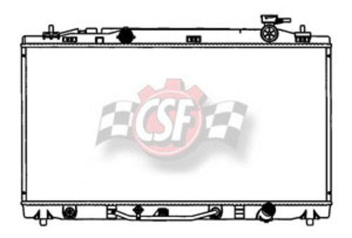 Radiador CSF 3312 - Núcleo de aluminio del tanque de plástico de 1 fila para Camry 07-11 2.4L 