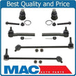 Fits 03-04 Murano 6Pc Chassis Kit Ball Joints Tie Rods Sway Bar Stabilzer Links