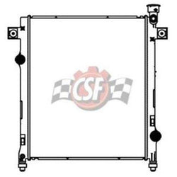 Radiador CSF 3419 - Núcleo de aluminio del tanque de plástico de 1 fila para Nitro 07-2011 