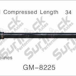 Eje SurTrack GM-8225 CV - Nuevo, trasero derecho para SRX STS 