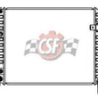 Radiador CSF 3403 - Núcleo de aluminio del tanque de plástico de 1 fila para EX35 FX35 FX50 