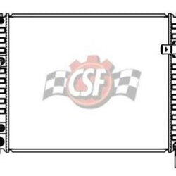 Radiador CSF 3403 - Núcleo de aluminio del tanque de plástico de 1 fila para EX35 FX35 FX50 