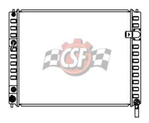 Radiador CSF 3403 - Núcleo de aluminio del tanque de plástico de 1 fila para EX35 FX35 FX50 