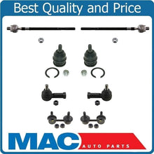 Front Lower Ball Joints Sway Bar Links and Tie Rods for Hyundai Accent 00-2005