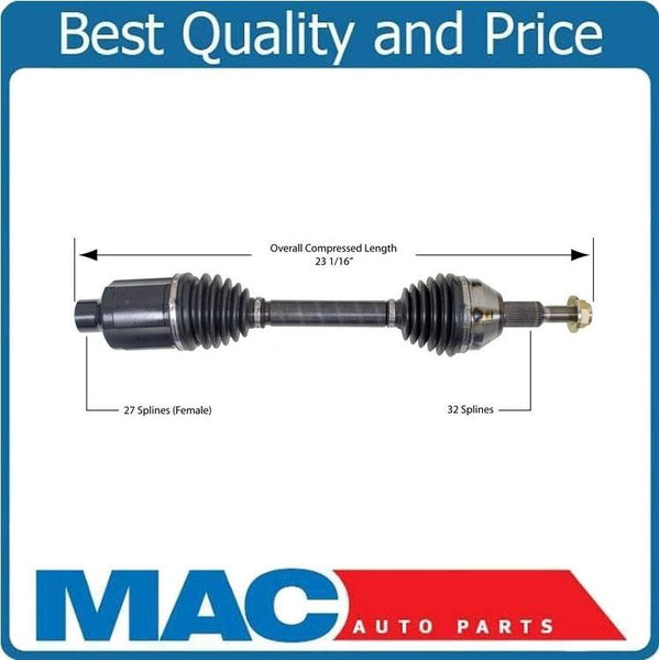 Eje delantero derecho CV para 08-10 FWD Town &amp; Country 4.0L REF# NCV12585 