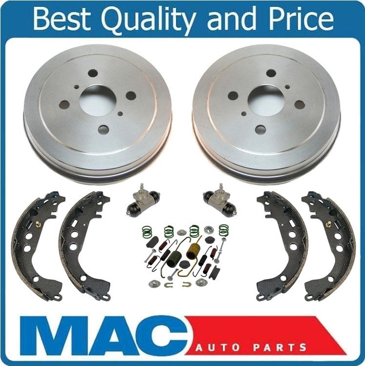 For 04-06 XB (2) Rear Brake Drum Drums & Shoes Wheel Cylinders Springs