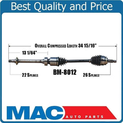 02-04 Mini Manual Trans P/S BM-8012 New CV Axle Shaft