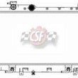 Radiador-1 fila Tanque de plástico Aluminio Alto rendimiento 15/16 Núcleo grueso CSF ​​3356 