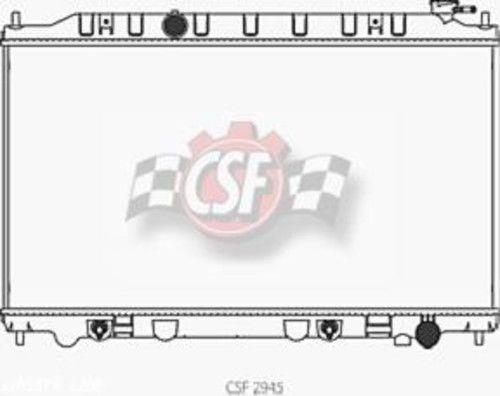 Radiador de 1 fila Tanque de plástico Núcleo de aluminio CSF ​​2945 Llame a Verificación Información de montaje 