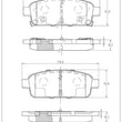 Disc Brake Pad-Ceramic Brake Pads Front Dash 4 Brake CD1467 Fits ATS Encore Volt