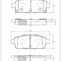 Disc Brake Pad-Ceramic Brake Pads Front Dash 4 Brake CD1467 Fits ATS Encore Volt