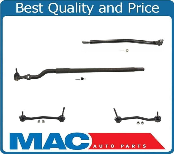 Excur F250 F350 SD Tie Rod Rods Ends 1Pr Pass Side Drag Links DS1438 DS1439 4Pc