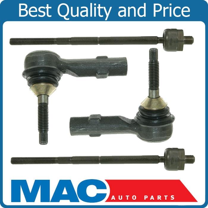 Inner & Outer Tie Rod Rods End Ends Kit For Ford Flex Taurus X Mercury Sable