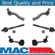 6Pc Chassis Kit Tie Rods Sway Bar Links for 10-12 Fusion 11-12 MKZ 10-11 Milan