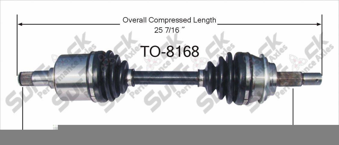New CV Axle Shaft-New Front-L or R TO-8168 Fits For 07-14 FJ 05-14 Tacoma