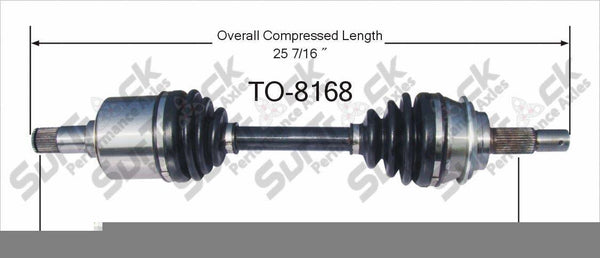 New CV Axle Shaft-New Front-L or R TO-8168 Fits For 07-14 FJ 05-14 Tacoma