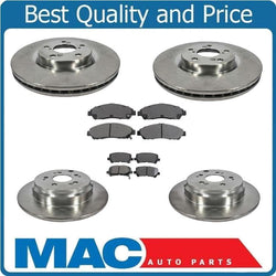 F & R Brake Rotors & Ceramic Pads For 07-13 MDX 10-13 ZDX 09-11 Pilot 6pc