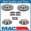 Front & Rear Brake Rotors & Ceramic Brake Pads For 2012-2015 Honda Pilot